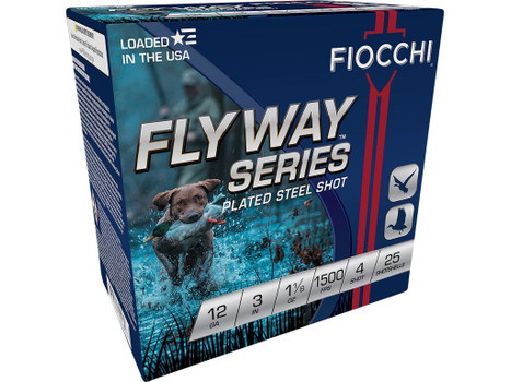Fiocchi 123ST4 Flyway 12Gauge 3" 1 1/8oz 4Shot 25 Per Box/10 Case