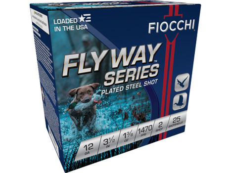 Fiocchi 1235ST2 Flyway 12Gauge 3.50" 1 3/8oz 2Shot 25 Per Box/10 Case
