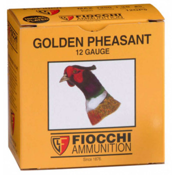 Fiocchi 123GP6 Golden Pheasant  12 Gauge 3 1 34 oz 1200 fps 6 Shot 25 Bx10 UPC: 762344703671