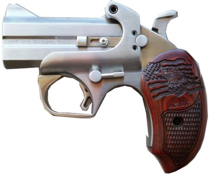 Bond Arms BAPA Patriot45 Colt LC410 Gauge 2 Round 3 Stainless Steel Rosewood Grip UPC: 855959006135