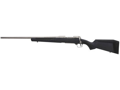 Savage Arms 57058 110 Storm Full Size 7mm Rem 3+1 24" Matte Button-Rifled Barrel, Matte Drilled & Tapped Stainless Steel Receiver, AccuStock Matte Gray Synthetic Stock, Left Hand