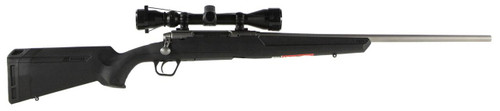 Savage Arms 57289 Axis XP 6.5 Creedmoor 41 22 Matte Stainless BarrelRec Black Synthetic Stock Includes Weaver 39x40mm Scope UPC: 011356572899