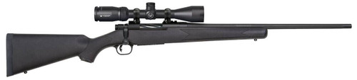 Mossberg 28054 Patriot  2506 Rem Caliber with 51 Capacity 22 Fluted Barrel Matte Blued Metal Finish  Black Synthetic Stock Right Hand Full Size Includes Vortex Crossfire II 39x40mm Scope UPC: 015813280549