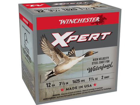 Winchester Ammo WEX12LM2 Super X Xpert High Velocity 12Gauge 3.50" 1 1/4oz 2Shot 25 Per Box/10 Case