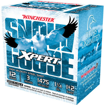 Winchester Ammo WXS12312 Xpert Snow Goose High Velocity 12 Gauge 3 1 14 oz 1  2 Shot 25 Per Box 10 Case UPC: 020892024687