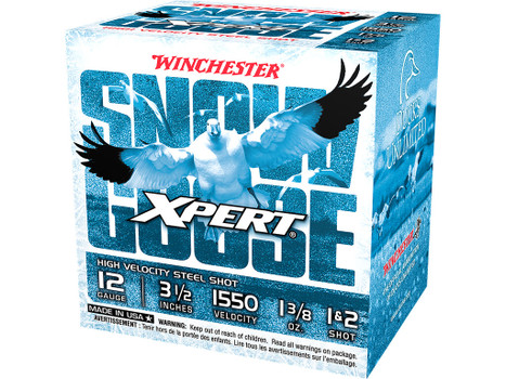 Winchester Ammo WXS12L12 Xpert Snow Goose High Velocity 12Gauge 3.50" 1 3/8oz 1/2Shot 25 Per Box/10 Case