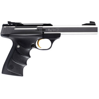 Browning 051407490 Buck Mark Standard CA Compliant 22 LR 101 5.50 Slab Side Barrel Matte Black Serrated Steel Slide  Aluminum Frame Black Overmolded Grips UPC: 023614250951
