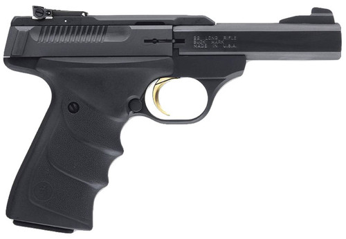 Browning 051408490 Buck Mark Standard Micro CA Compliant 22 LR 101 4 Slab Side Barrel Matte Black Serrated Steel Slide  Aluminum Frame Black Overmolded Grips UPC: 023614250968