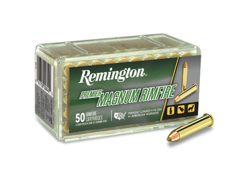 Remington Ammunition 21184 Premier Magnum Rimfire 22WMR 33gr AccuTip V 50 Per Box/40 Case
