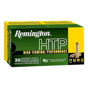Remington High Terminal Performance (HTP) Standard Velocity Centerfire Ammunition, 357 Magnum, Semi Jacketed Hollow Point, 180 Grain - 20 Cartridge Box ( 20 / 1 )