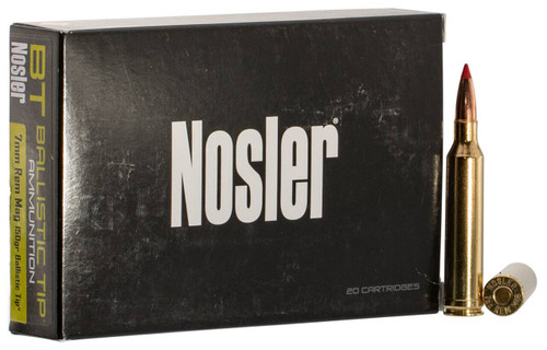 Nosler Ballistic Tip Hyper Velocity Centerfire Ammunition, 7mm Rem Mag, Spitzer Ballistic Tip, 150 Grain - 20 Cartridge Box ( 20 / 1 )
