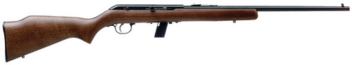 Savage Arms 30000 64 G 22 LR Caliber with 101 Capacity 21 Barrel Matte Blued Metal Finish Satin Hardwood Stock  No AccuTrigger Right Hand Full Size UPC: 062654300004
