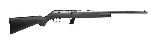 Savage Arms 31000 64 FSS 22 LR Caliber with 101 Capacity 21 Barrel Matte Stainless Metal Finish Matte Black Synthetic Stock  No AccuTrigger Right Hand Full Size UPC: 062654310003