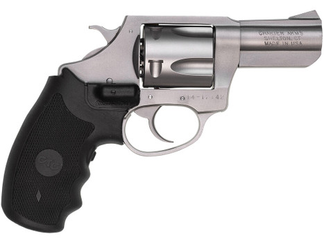 Charter Arms 74424 Bulldog Large 44 Special, 5 Shot 2.50" Matte Stainless Steel Barrel, Cylinder & Frame w/ Black Crimson Trace Laser Grip