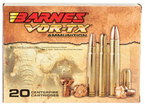 Barnes Vor-TX Hyper Velocity Centerfire Ammunition, 458 Lott, Barnes TSX Flat Base, 500 Grain - 20 Cartridge Box ( 20 / 1 )