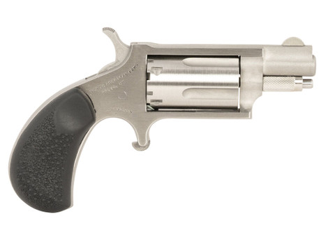 North American Arms 22MSGRCHSS Mini-Revolver Carry Combo Sports South Exclusive 22 WMR 5 Shot 1.13" Stainless Steel Barrel, Frame & Cylinder, Black Rubber Grip, Exposed Hammer, Side Carry Holster