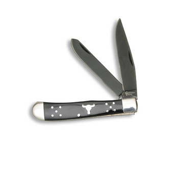Cattlemans Trapper 3.25 in Blade Black Delrin Handle UPC: 892550001282