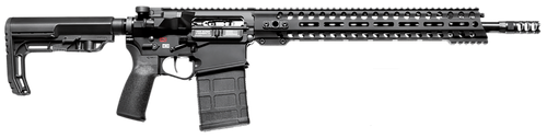 Patriot Ordnance Factory 01581 Revolution  308 Win,7.62x51mm NATO 16.50" 20+1 Black Hard Coat Anodized 6 Position MFT BMS Minimalist Stock                                                              