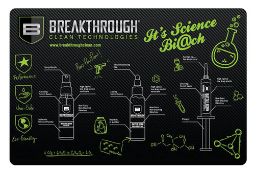 Breakthrough Clean BTRGMP Pistol  Cleaning Mat NeoprenePolyester 17 Long Breakthrough Cleaning Products Illustration UPC: 852712005312