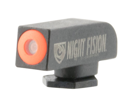 Night Fision GLK000001OGX Tritium Front Sight  Fixed Orange RingBlack Frame Compatible wGlock 1719344348  Post Mount UPC: 856386007023