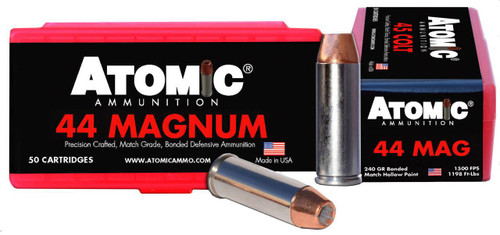 Atomic Ammunition 00440 Pistol Precision Craft 44 Rem Mag 240 gr Bonded Match Hollow Point 50 Per Box 10 UPC: 858767004409