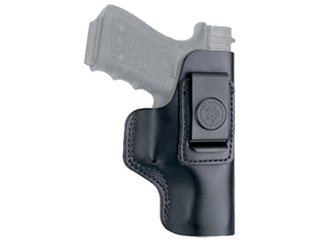DeSantis Gunhide 031BA85Z0 Insider IWB Black Leather Belt Clip Fits 1911 4-5" Barrel Right Hand