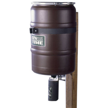 On Time 50003 Elite Lifetime Fish Feeder Combo 25 Gallon Capacity BuiltIn Agitator Rod Steel Band with Welded Bracket UPC: 797539500032