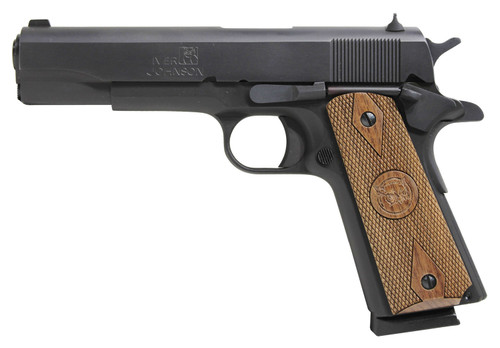Iver Johnson Arms 1911A1 1911 A1 Government 70 Series 45 ACP 5 81 Blued Steel Frame  Slide with Walnut Grip UPC: 797734029963