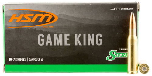 HSM Game King Hyper Velocity Centerfire Ammunition, 7mm-08 Remington, Sierra GameKing Spitzer Boat Tail, 160 Grain - 20 Cartridge Box ( 20 / 1 )