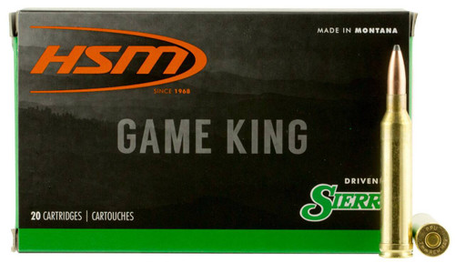 HSM Game King Hyper Velocity Centerfire Ammunition, 7mm STW, Spitzer Boat Tail, 160 Grain - 20 Cartridge Box ( 20 / 1 )