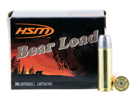 HSM 454C4N20 Bear Load 454 Casull 325 gr Wide Flat Nose 20 Per Box/ 20 Case
