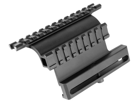 Aim Sports MK007 AK Double Side Rail Mount Side Mount Black Anodized Aluminum Fits AK-47 1913 Picatinny Rail Mount