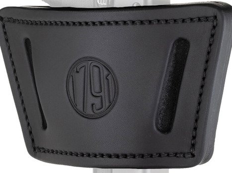 1791 Gunleather UIWXSBLA UIW Max IWB/OWB Black Leather Belt Clip Fits Most Mid-Large Frame Autos with Rail, Laser & Light Ambidextrous