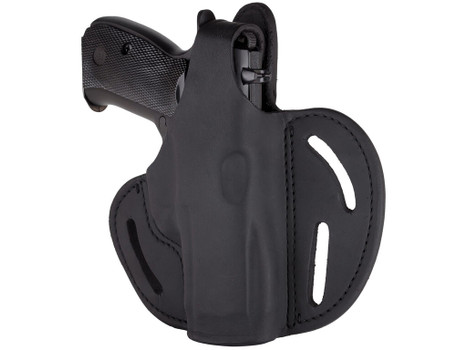 1791 Gunleather BHX5SSBLR BHX OWB 05S Stealth Black Leather Belt Slide Fits Sig P320 Carry/Springfield XD-M Compact