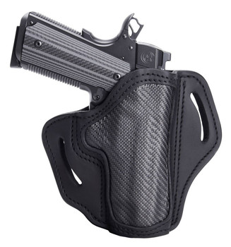 1791 Gunleather CFBH1SBLR BH1  OWB 01 Stealth Black Leather with Carbon Fiber Belt Slide Right Hand UPC: 816161023600