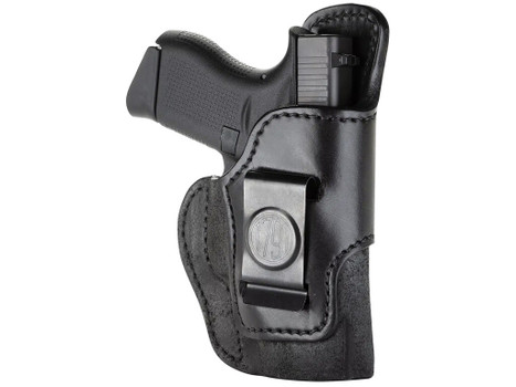 1791 Gunleather RCH3BLKR RCH IWB Size 03 Black Leather Belt Clip Compatible w/Ruger LC9/1911/Glock 43/43X Right Hand