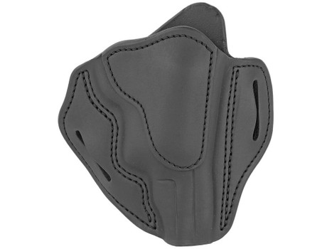 1791 Gunleather RVH3SBLR RVH3 OWB Size 03 Stealth Black Leather Belt Slide/S&W Governor Right Hand