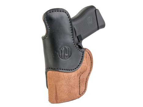 1791 Gunleather RCH3BLBR RCH IWB Size 03 Black/Brown Leather Belt Clip Compatible w/Ruger LC9/1911/Glock 43/43X Right Hand