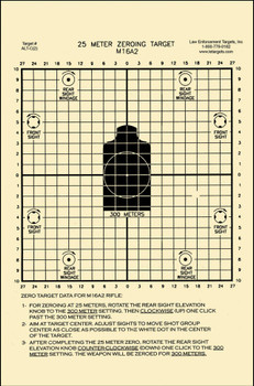 Action Target ALTC2100 Sighting Zeroing Center Mass Tagboard Hanging 25 Meters 8.75 x 11.50 BlackWhite 100 Per Box UPC: 816506023708