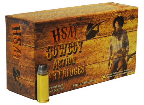 HSM Cowboy Action High Velocity Centerfire Ammunition, 45-70 Government, Round Nose Flat Point, 405 Grain - 20 Cartridge Box ( 20 / 1 )