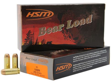 HSM 10MM8N Training 10mm Auto 200 gr Full Metal Jacket 50 Per Box/ 20 Case