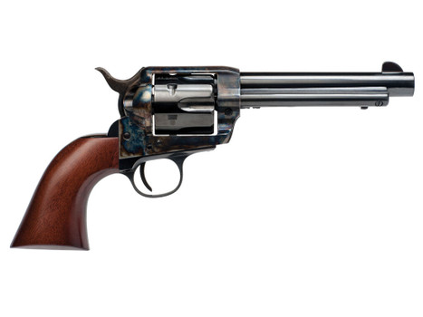 Cimarron PP401 Frontier Pre-War 1896-1940 38 Special/357 Mag 6 Shot, 5.50" Blued Steel Barrel, Blued Cylinder, Color Case Hardened Steel Frame, Walnut Grip, Exposed Hammer