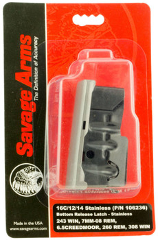 Savage Arms 55123 110  Stainless Detachable 4rd for 270 Win 3006 Springfield 2506 Rem Savage 110114116C UPC: 011356551238