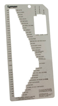 Lyman 7832215 EZee Case Length Gauge 1 All Over 70 RiflePistol  Rifle Cases UPC: 011516722157