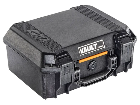 Pelican VCV200 Vault Case Medium Black Polymer Holds 2 Handguns