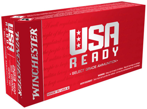 Winchester USA Ready Hyper Velocity Centerfire Ammunition, 223 Remington, Open Tip Range, 62 Grain - 20 Cartridge Box ( 20 / 1 )