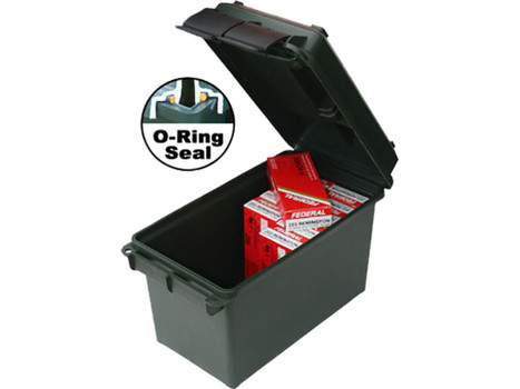 MTM Case-Gard AC50C11 Ammo Can 50Cal Rifle Forest Green Polypropylene