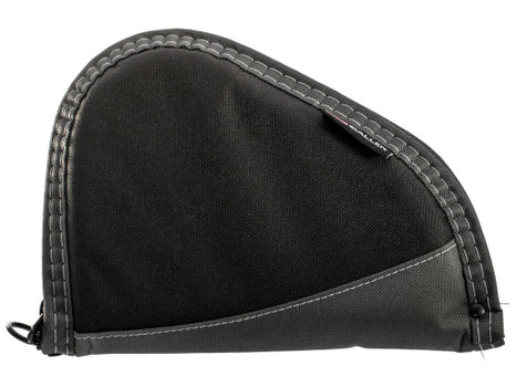 Allen 4448 Deluxe Handgun Case Black w/Gray Trim, Foam Padding, Non-Absorbent Lining & Lockable Zipper 8" L