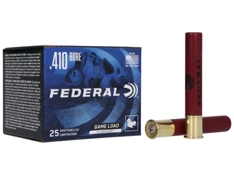 Federal H4136 Game-Shok High Brass 410Gauge 3" 11/16oz 6Shot 25 Per Box/10 Case