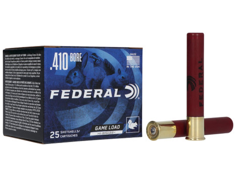 Federal H4126 Game-Shok High Brass 410 Gauge 2.50" 1/2oz 6Shot 25 Per Box/10 Case
